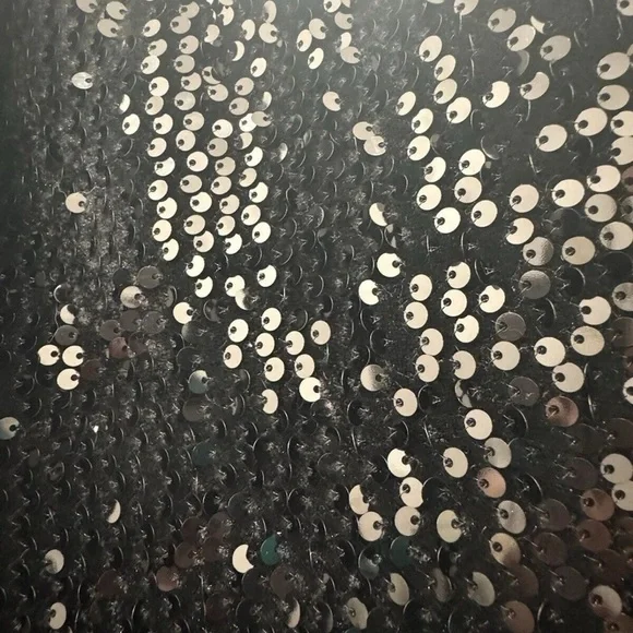 NWT SIMPLY VERA WANG Black Sequin Front velvet Velour Pencil Skirt Womens XXL - Picture 8 of 10